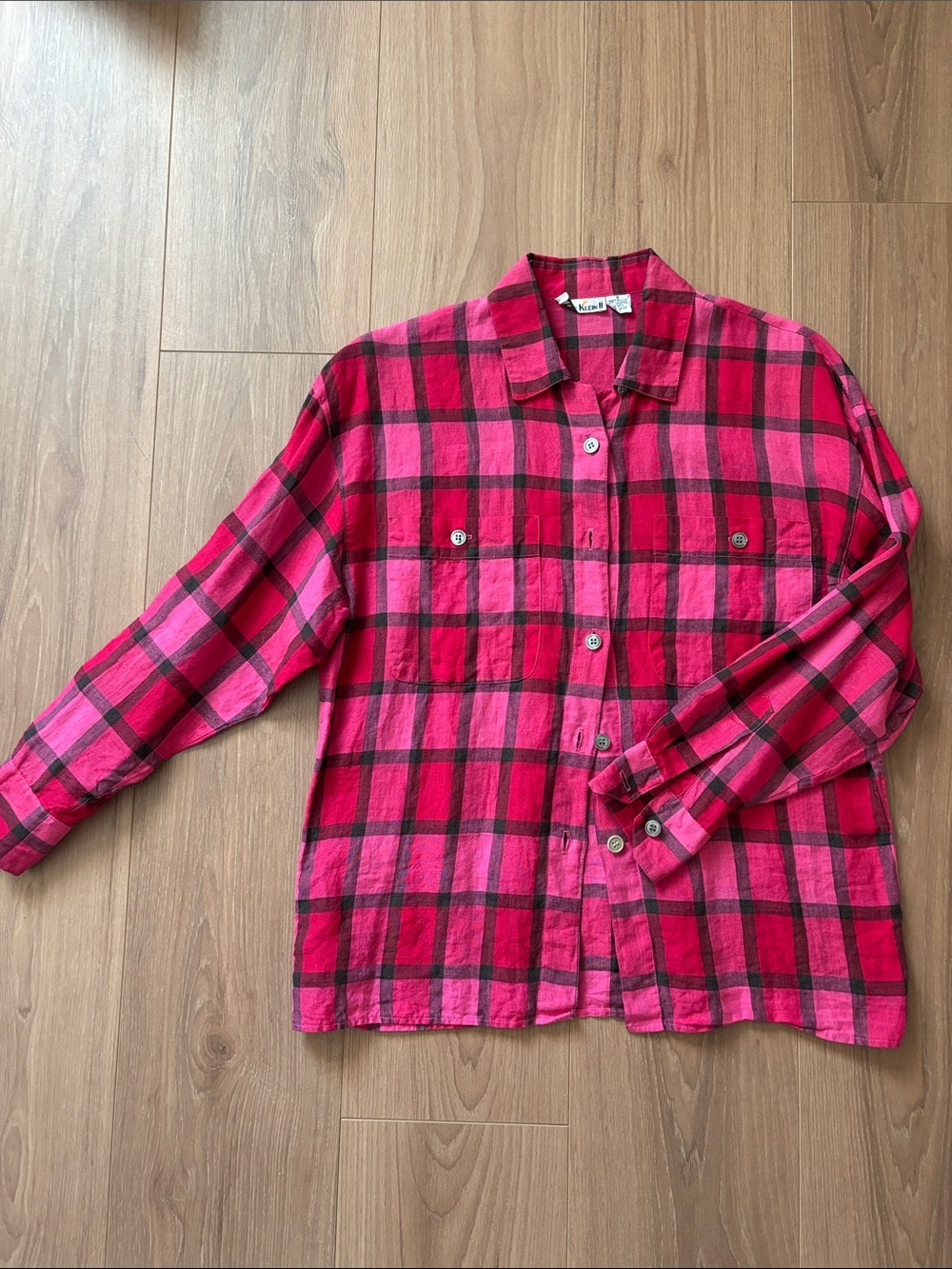 Vintage Anne Klein Linen Button-Up Shirt